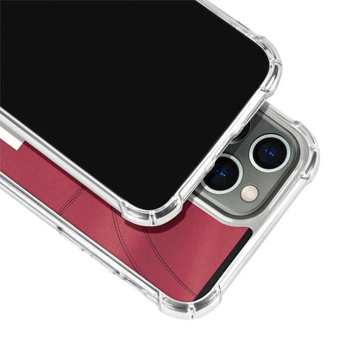 University of Oklahoma Red Jersey iPhone 13 Pro Max Clear Case